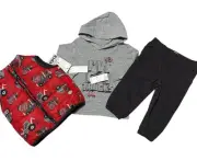 Kids Headquarters baby-boys 3 Pieces Vest SetPants Set/Size 12 Months