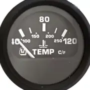 NEW OEM Ultraflex Uflex Boat Water Temperature Gauge 40-120 scale Black #60526R