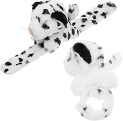 KICHOUSE 2pcs Plush Animal Slap Bracelets Soft Stuffed Animal Slap Bands for Lightweight Wristbands for Parties Birthdays and