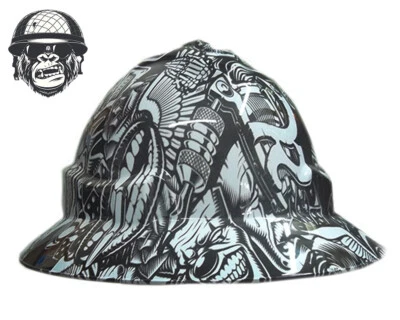 Custom Hydrographic Safety Hard Hat LIPS PRO CHOICE WIDE BRIM