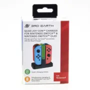 3rd Earth 4-in-1 Quad Joy-Con Charger For Nintendo OLED Controllers & Switch
