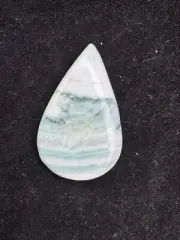 Beautiful Pear Cut Natural Saturn Chalcedony Gemstone Cabochon For wire Wrapping