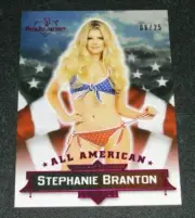 2015 Benchwarmer STEPHANIE BRANTON Signature ALL AMERICAN #11 Pink/25 PLAYBOY