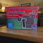 Pocket Hose Copper Bullet 3/4 in. D X 50 ft. L Medium Duty Expandable Flexible