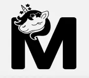Unicorn Monogram Initial Letter M Font Vinyl Decal Sticker For Home Cup a2447