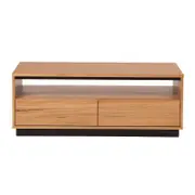 Hamilton 2 Drawer Coffee Table - Messmate/Natural