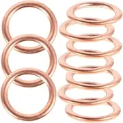 100pcs Oil Drain Seals Flat Drain Washers Oil Pan Screw Gasket Universal Fit for Cars