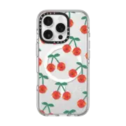 iPhone 16 Pro Clear Case MagSafe Compatible Uglie Mug Cherries