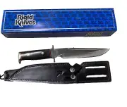 Vintage Rigid RG-45 Seki Japan Tak Fukuta 7.5 Fixed Bowie Blade Knife