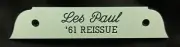 Gibson SG Guitar Tenon Cover Plate - Les Paul '61 Reissue - 2 ply White/Black