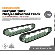 SSMODEL LY72043A 1/72 Model Upgrades Parts German Tank III/IV Universal Track