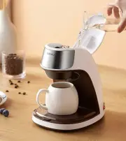 Automatic Coffee Machine Dripping Drink Maker For Home Office With Ceramic Mug
