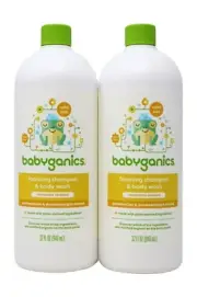 Babyganics Foaming Shampoo & Body Wash, Chamomile Verbena, 32 Fl Oz ( 2-Pack )