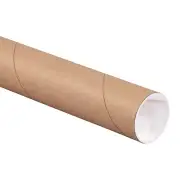 Shipping Tubes 3" W X 18" L, 24-Pack | Cardboard Mailing Tube for Packing, Shipp