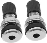 Tire Valve Stem 2 Pack Copper Valve Stem Cap for Tubeless Tires Easy Installation for Vehicle Accessories