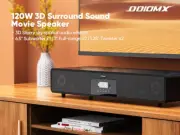 ODIOMX 2.1ch Sound Bar for TV with 6.5" Subwoofers(All-in-One), Powerful 120W Wo