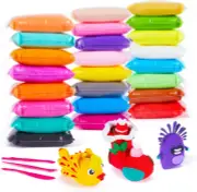 Air Dry Clay, 24 Colors Modeling Clay Magic Clay with Sculpting Tools, Non-Toxic