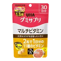 在飛比找比比昂日本好物商城優惠-味覺糖 UHA 綜合維他命軟糖 葡萄柚味 60粒 (30天份