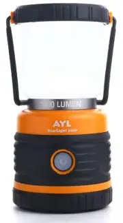 AYL LED Camping Lantern, Battery Powered LED 1800LM, 4 Camping Lights Modes, ...