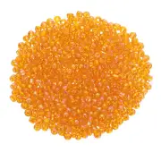 2000 Pcs Glass Seed Beads, 3mm Mini Glass Seed Spacer Bead, Orange