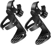 KOMBIUDA Portable Wheelchair Cup Rack Secure Clip Holder for Stroller Walker Scooter Outdoor Hospital