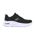 SKECHERS ARCH FIT 女足供支撐健走鞋 黑 厚底增高 緩震 KAORACER 149685BKMT