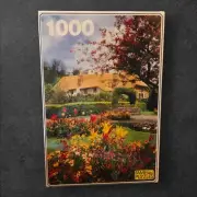 1000 Pc Jigsaw Puzzle By Fame Puzzles Featuring A Beautiful Cottage Garden Scene