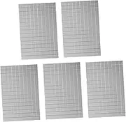 5pcs Self Adhesive Mosaic Glass Mirror Stickers Decorative Wall Decals for DIY Crafts Decor Unique Light Luxury Design Durable and Practical