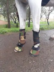 Green Camo Brushing Boots