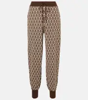 [Valentino] Valentino Toute la V virgin wool sweatpants AU 10 burgundy