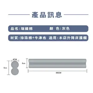 【台灣現貨】床邊護欄填縫棉 床圍填縫棉 嬰兒床圍填縫棉嬰兒圍欄填縫棉 兒童床邊升降護欄填縫棉【樂天APP下單4%點數回饋】