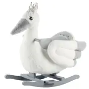 Rock My Baby Rocking Horse, Gray Stork Bird with Chair
