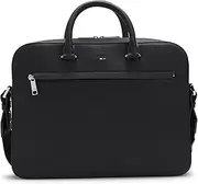 [BOSS] Mens Ray S doc case Signature-detail document case in faux leather Size