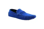Mens Zasel Cruze Blue Suede Leather Casual Boat Deck Loafers Shoes