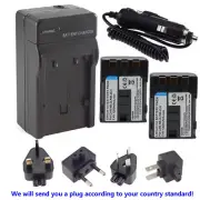 2x Battery+Charger For Canon NB2L NB-2LH BP-2LH BP-2L12 BP-2L14 BP-2L24H E160814