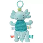 Mary Meyer Crinkie Teether Toy with Crinkle & Rattle, 9", Fizzy Aqua Axolotl