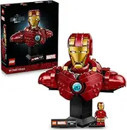 LEGO® Marvel Iron Man MK4 Bust 76327 Buildable Model for Adults with Minifigure, Collectible Display Piece, Avengers Construction Set, Building Kit for Grown-Up Fans of Super Hero Movies