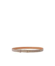 Anagram belt in pebble grain calfskin 90,80,70,95,85,75 Nude