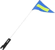 BESPORTBLE 1 Set Bike Safety Flag with Fiberglass Pole Durable Cycling Tail Flag for Trailers Scooters and Karts Lightweight Compact Reliable for All Vehicles for Bike Riding Safety