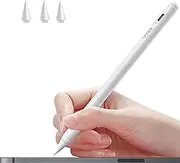 Stylus Pencil for iPad 2018-2025, Active Pen Compatible with Apple iPad Pro 11 1st-4th/12.9" 3rd-6th Gen, iPad 6/7/8/9/10th, Mini 6/5th, Air 3rd 4/5th, Magnetic Attach Palm Rejection