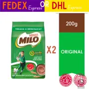 2 x Malaysia Nestle Milo Nutritious Chocolate Malt Drink 200g Express Shipping