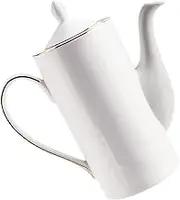 Alipis Gold Coffee Pot Stylish Ceramic Carafe Tea Pot Kettle Strainer Safe Handle Versatile for Home Office Cafe