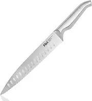 Furi Pro Chef's Bread Knife 23cm, 9 1/16", long stainless steel blade with rounded serrations for effortlessly slicing large loaves without tearing, reverse-wedge handle, 25-year guarantee, silver