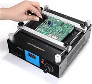 Mini Hot Plate Welding Preheat Station, 600W Preheater Soldering Iron Welding Heating Platform, Electric Hot Plate Preheating Station, Temperature Control 50℃-350℃, for Electronic Repair