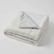 Inner Spirit Faux Super Soft Throw Fur Rug - Grey