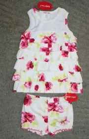 Baby Nay Floral Ruffle Dress & Bloomer Set - Size 18 Months - NWT