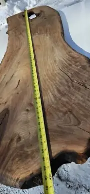 Bastogne Walnut live edge slab. Table top, resin project, bench, wall art