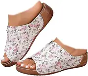 [ZJWBB] Damping Sole Upgradation Stretch Lightweight Sandals, Platform Sandals Women, Wedge heel butterfly pattern slippers