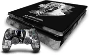 Official Assassin's Creed Half Legacy Typography Vinyl Sticker Gaming Skin Decal Cover Compatible with Sony PlayStation 4 PS4 Slim Console and DualShock 4 Controller