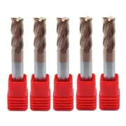 5Pcs Solid Carbide End Mill HRC55D10x75 -4F 10mm Diameter CNC Milling Cutter Bit